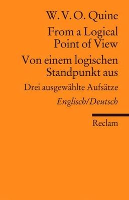 From a Logical Point of View / Von einem logischen Standpunkt aus, W. V. O