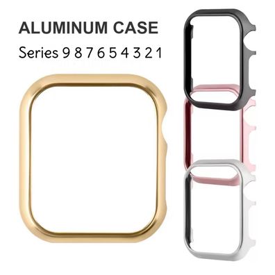 Für Apple Watch Schutz Alu Rahmen Series 1/2/3/4/5/6/7/8/9 SE Aluminium Hülle Bumper