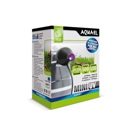 AquaEl UV-C Sterilizer mini Aufsteckentkeimer 1 Watt für AquaEl Filter