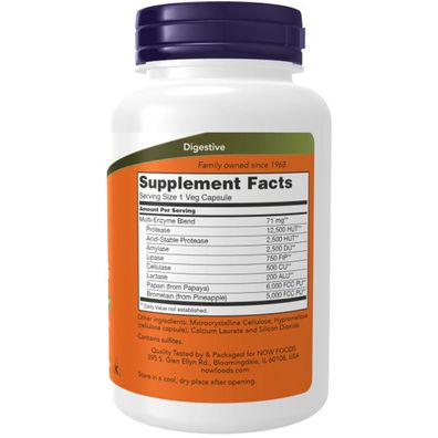 Now Foods, Plant Enzymes, 240 Veg. Kapseln