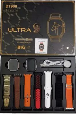 DT900 ULTRA Smart watch With 7 Straps