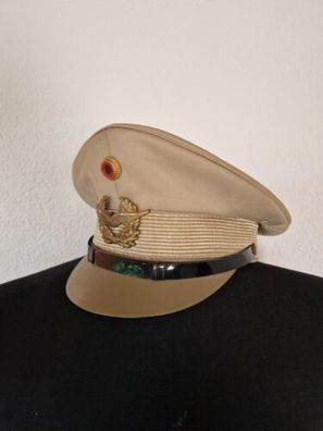 Frühe Bundeswehr Tropen Luftwaffen Schirmmütze - Gr. 61 - Neuwertig - 50/60er J