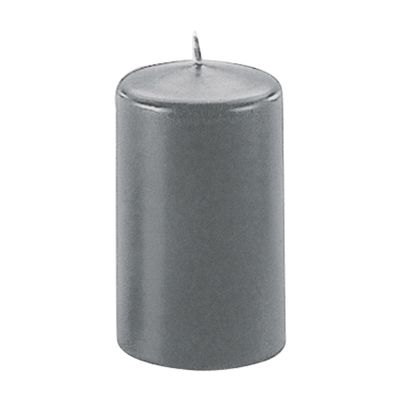 Kerzen Stumpenkerzen Candle anthrazit 80x60mm gute Qualität 1 Stück