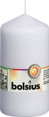 Bolsius Stumpenkerze Weiß 130/68mm