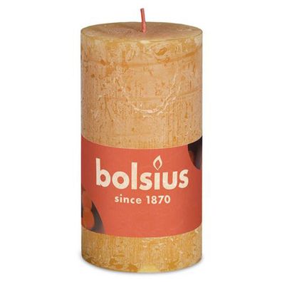 Bolsius Rustik Stumpenkerze Honigwaben Gelb 100/50mm