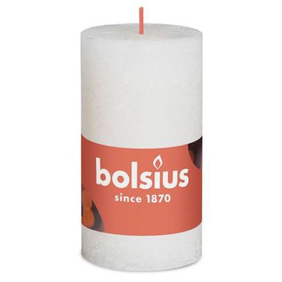 Bolsius Rustik Stumpenkerze weiche Perle 100/50mm