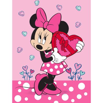 Kinderteppich Minnie Mouse Herz 100x133 cm