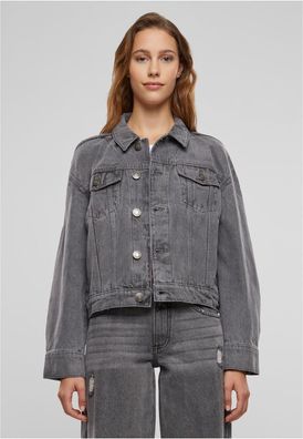 Urban Classics Damen Jeansjacke Ladies 80's Oversized Denim Jacket TB6834