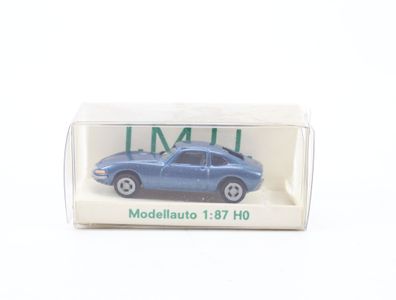 I.M.U. H0 06001 Modellauto PKW Opel GT Blau metallic 1:87