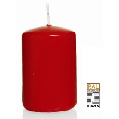 Kerzen Stumpenkerze Wiedemann Kerzen Farbe rot 150X80mm 6 Stück