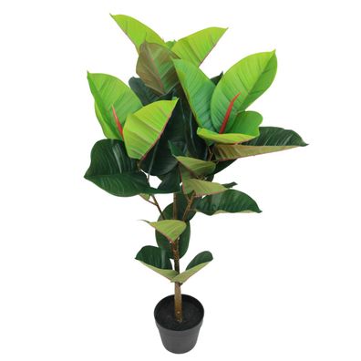 Kunstpflanze Dekopflanze Rubber Philodendron Gesamtlänge 100cm