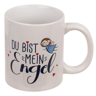 Keramikbecher - Du bist mein Engel - Kaffeetasse Valentinstag, Liebe, Geschenk