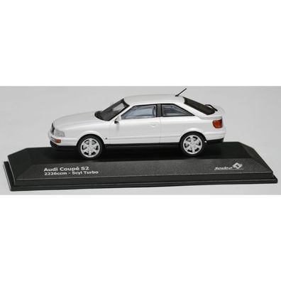 Audi Coupé S2 Modellauto 1:43 Miniatur Modell weiß A5-5929