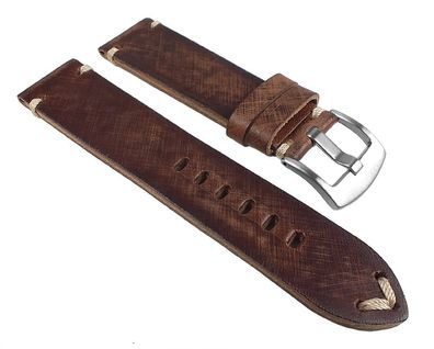 Ersatzband Vintage Uhrenarmband Sattelleder Braun 24927S/ P