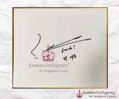 Park Seo Joon Shikishi Art Board Autographed 212x182mm