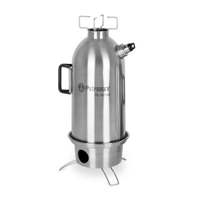 Petromax Feuerkanne fk-le150 aus Edelstahl 1,5 Liter Wasserkocher mit integriertem K