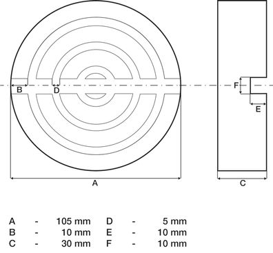 BGS-72110 | Gummiauflage | für Wagenheber | Ø 105 mm