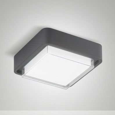 Fabas Luce 6548-61-294 LED Deckenleuchte Diuk 21x21cm dunkelgrau 3000K P65