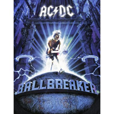 AC/DC Decke Ballbreaker 150x200 cm weich und kuschelig Coral Fleecedecke