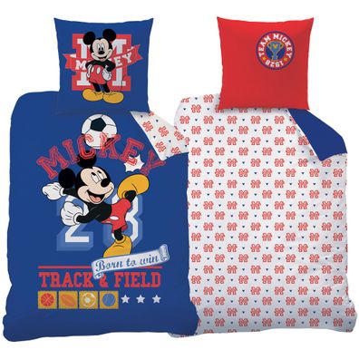 Mickey Mouse Fußball Bettwäsche Linon / Renforcé