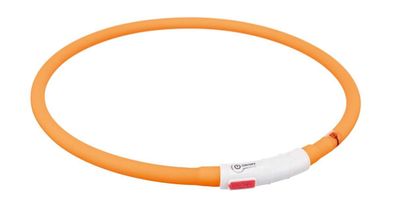 Trixie Flash Leuchtring USB XS-XL orange