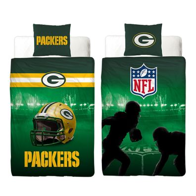 NFL American Football Bettwäsche Green Bay Packers Linon / Renforcé