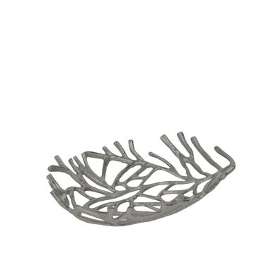 Lambert Schale flach, oval, Aluminium graphit H9 40x29cm 60040749 SK