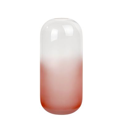 Lambert Vase Glas pink H 28,5 cm D 12 cm matt/klar 60016888 SK