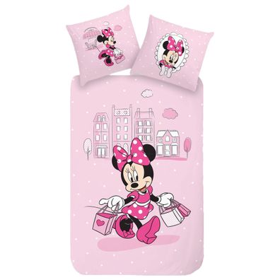 Minnie Mouse Shopping Bettwäsche Linon / Renforcé