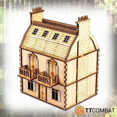 WAR045 TTCombat - World War - 25MM CITY 2-STOREY Rowhouse (Terrain, Gelände)