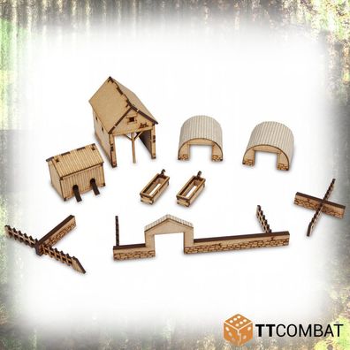 WAR054 TTCombat - World War - Farm Accessories (25mm) (Terrain, Gelände, WW 2)