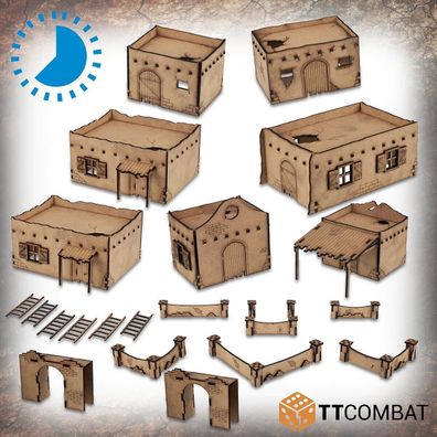 WWS-124 TTCombat - Wild West - Mexican Slums - (Tabletop Terrain, Gelände)