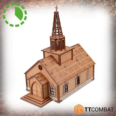 WWS108 TTCombat - Wild West - Pitchstone Church - (Tabletop Terrain, Gelände)