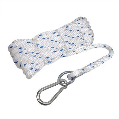 Bauaufzugseil Birotex Seil 16mm, 15m, mit Ring und Karabiner, 1.900 daN