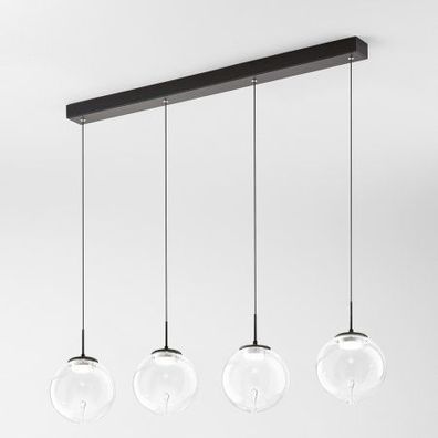 Fabas Luce 3770-48-372 LED Pendelleuchte Ariel 4-flammig transparent 3 Step Dim