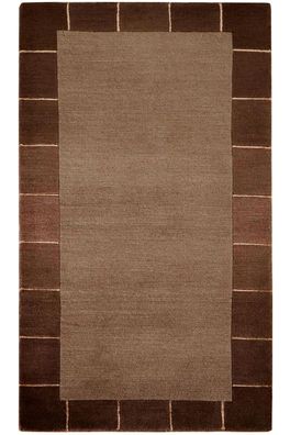 Teppich Original Nepal Brücke Handgeknüpft 100% Wolle 70x140 cm Carpet Rug braun