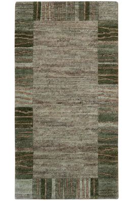 Teppich Original Nepal Caymann Handgeknüpft 100% Wolle 70x140 cm Carpet Rug grün