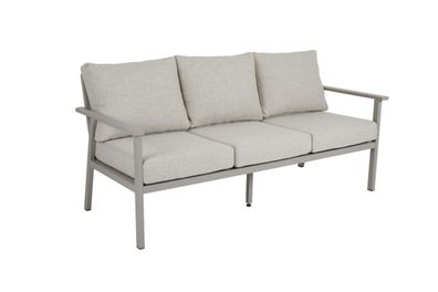 Gartenbank Samvaro 3-Sitzer, Beige 183x82x92 cm