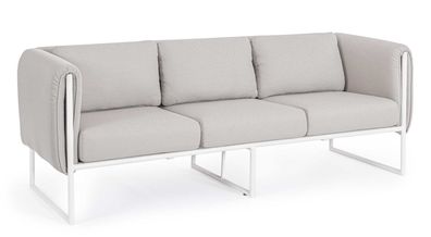 Sofa Pixel aus Aluminium, Sand 186x74x72 cm