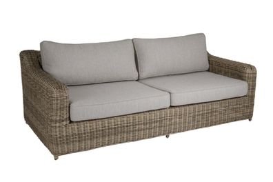 Gartensofa Glendon mit Kissen 218x102x85 cm