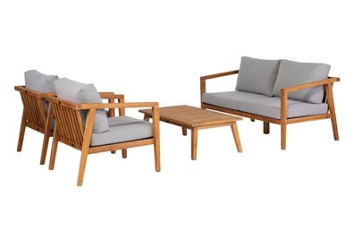 Garten-Set Lucca mit Kissen 150x69x79 cm