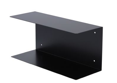 Wandregal Fleur aus Metall Schwarz, 50 cm 50x19x23 cm