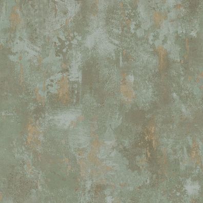 DUTCH Wallcoverings Tapete Beton-Optik Grün TP1010