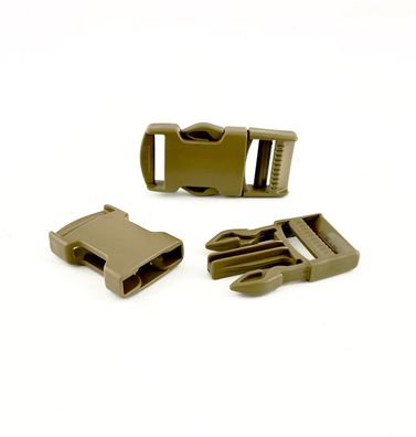 Steckschnalle 25mm sandfarben - TAN