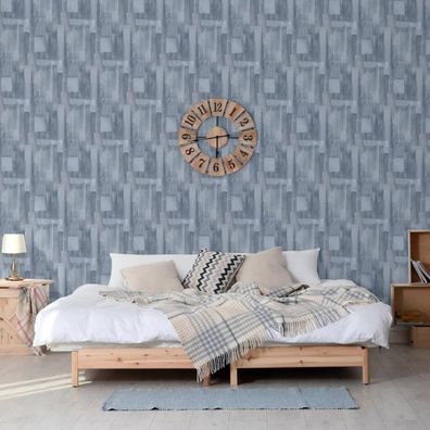 DUTCH Wallcoverings Tapete Wood Grau