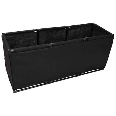 Aufbewahrungsbox Schwarz 105x34,5x45 cm Stoff