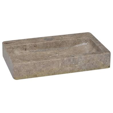 Wandwaschbecken Grau 38x24x6,5 cm Marmor