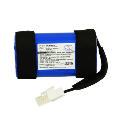 Ersatzakku - CS-JML400SL - JBL Charge 4 / 1INR19/66-3 - 3,7 Volt 7800mAh Li-Ion