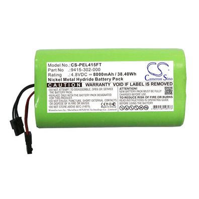 Ersatzakku - CS-PEL415FT - PELI 9415 / 9418 - 4,8 Volt 8000mAh Li-ion