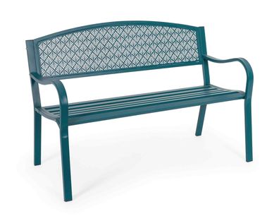 Gartenbank Lizette aus Metall, Ocean 123x55x84 cm